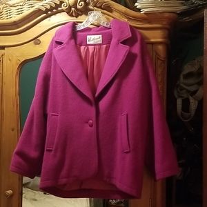 Pink Vintage Wool Coat